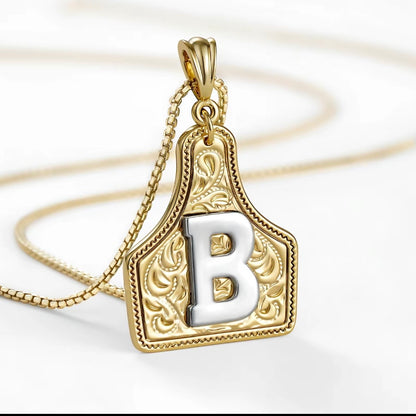 Cowtag Pendant Necklace