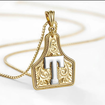 Cowtag Pendant Necklace