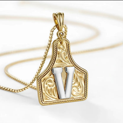 Cowtag Pendant Necklace