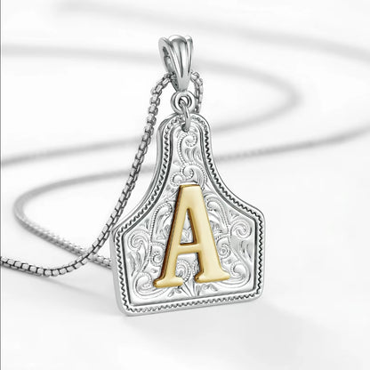 Cowtag Pendant Necklace