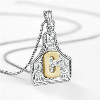 Cowtag Pendant Necklace