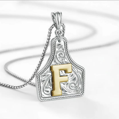 Cowtag Pendant Necklace