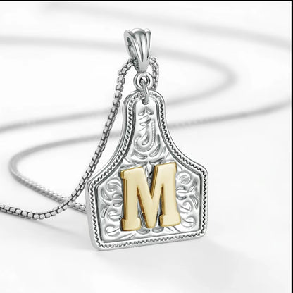 Cowtag Pendant Necklace