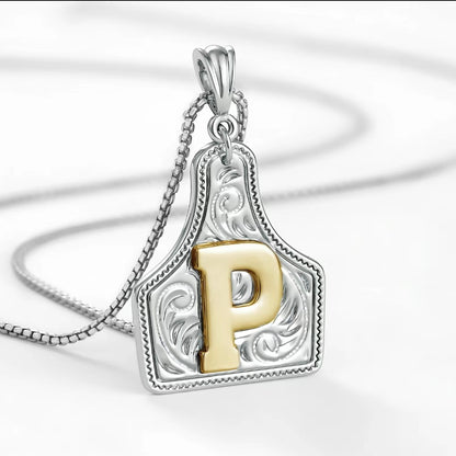 Cowtag Pendant Necklace