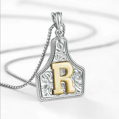 Cowtag Pendant Necklace